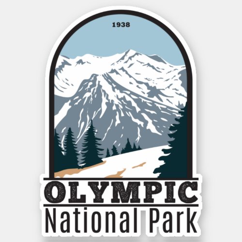 Olympic National Park Washington Vintage Sticker