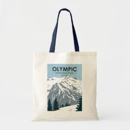 Olympic National Park Washington Vintage  Tote Bag