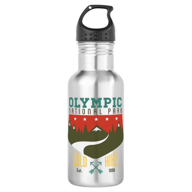 Olympic National Park Water Bottle (Front)