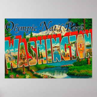 Olympic Nat'l Park, Washington Poster