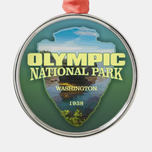 Olympic NP arrowhead Metal Ornament