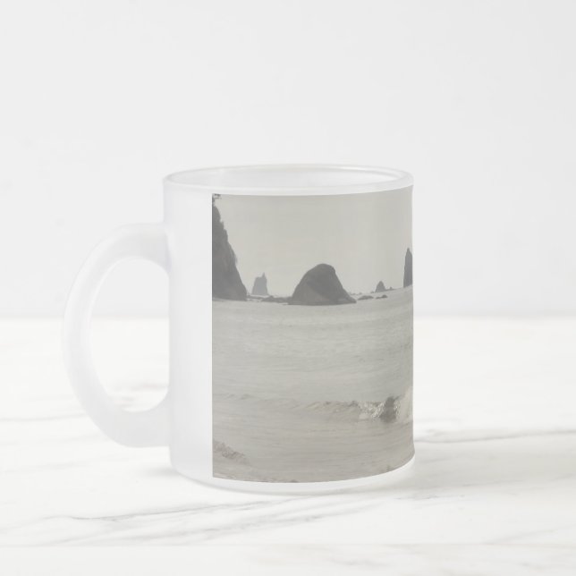 Olympic Peninsula Ocean Wave Beach Photo Mug (Left)