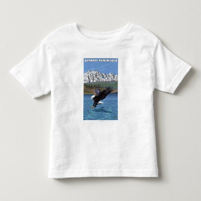 Olympic Peninsula, WashingtonFishing Eagle Toddler T-shirt (Front)