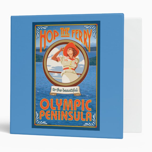 Olympic Peninsula, WashingtonHop the Ferry 3 Ring Binder (Front/Inside)