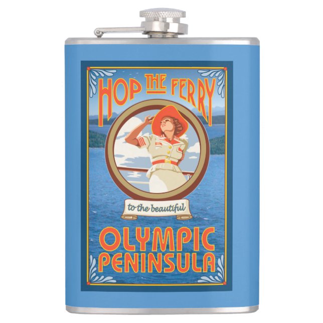 Olympic Peninsula, WashingtonHop the Ferry Flask (Front)