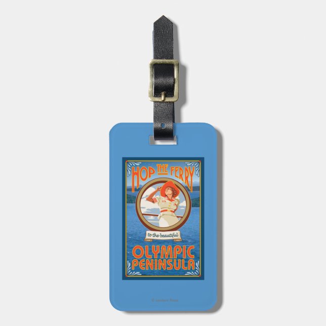 Olympic Peninsula, WashingtonHop the Ferry Luggage Tag (Front Vertical)