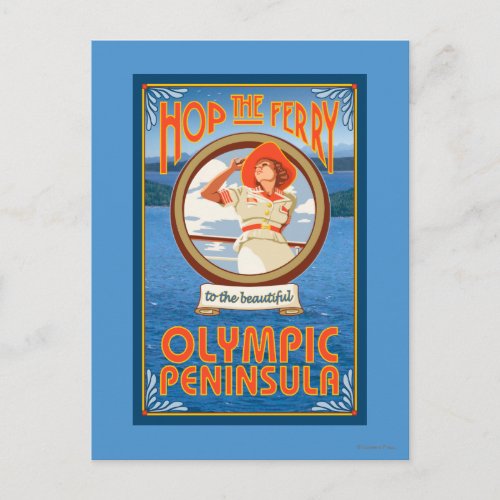 Olympic Peninsula WashingtonHop the Ferry Postcard