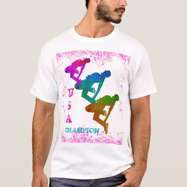 OLYMPIC SKATING  T-Shirt (Front)