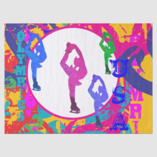 OLYMPIC SKATING  TISSUE PAPER