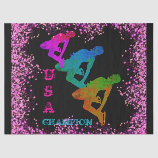 OLYMPIC SKATING  TISSUE PAPER (Front)