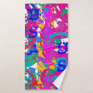 OLYMPIC SKIING BATH TOWEL SET