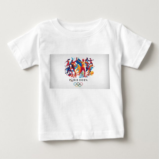 Olympic Spirit Watercolor T-Shirt (Front)