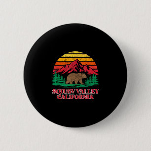 Olympic valley california grizzly bear vintage button