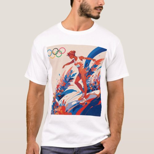 OLYMPICS 2024 Female Athlete  T_Shirt