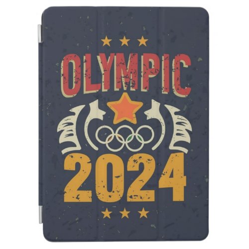Olympics 2024 Unleashed Rings of Victory Design iPad Air Cover