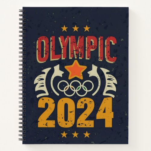 Olympics 2024 Unleashed Rings of Victory Design Notebook