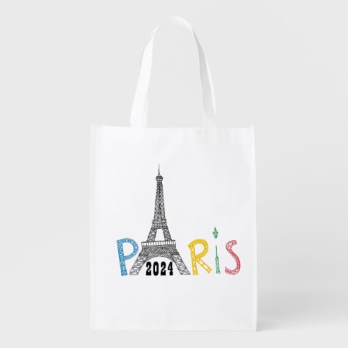 OLYMPICS PARIS FRANCE 2024 GROCERY BAG