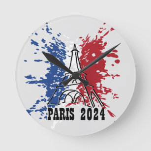 OLYMPICS PARIS FRANCE 2024 ROUND CLOCK