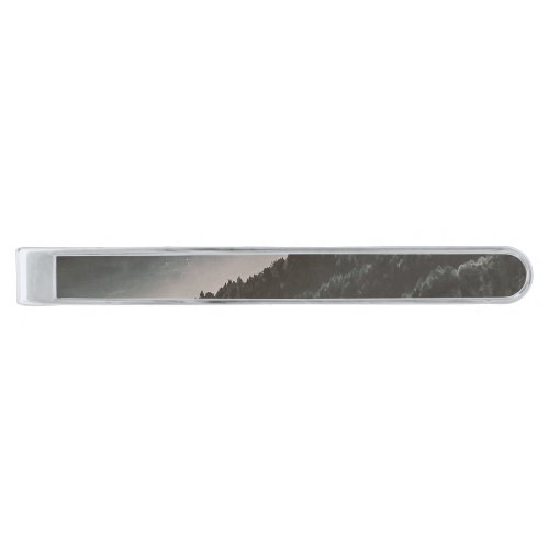Olympus Mount National Park Greece Silver Finish Tie Bar