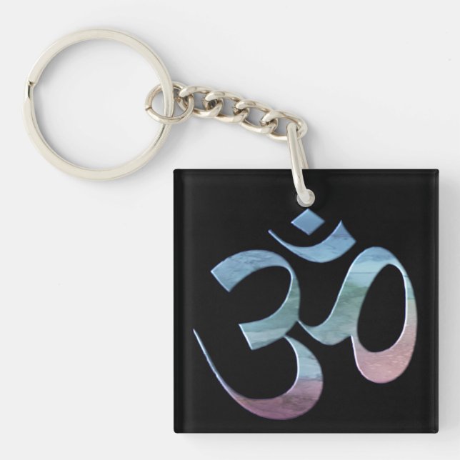 Om 1 keychain (Front)