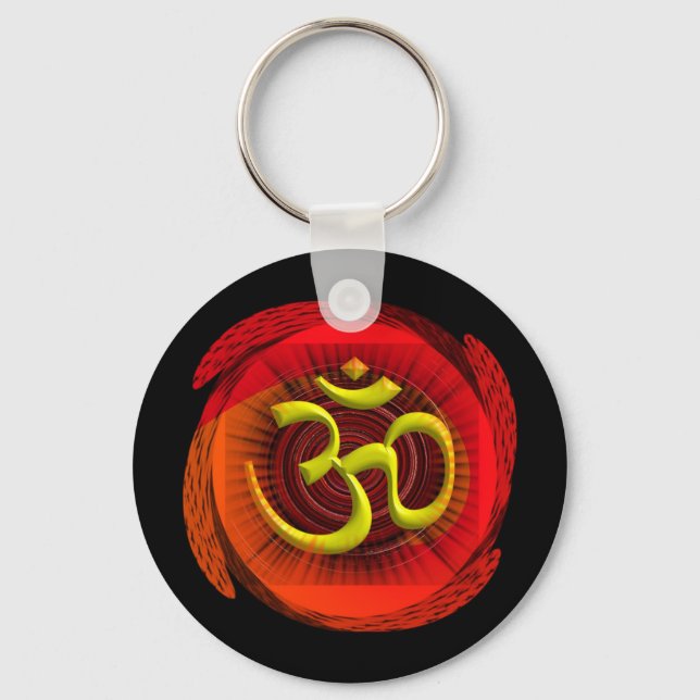 Om 1 keychain (Front)