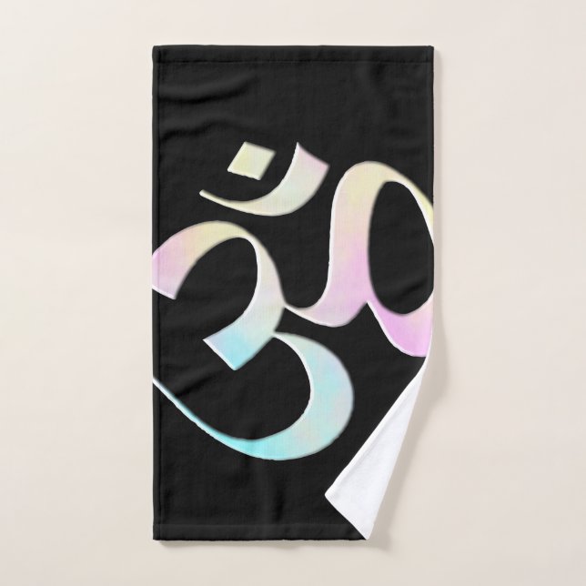 Om 2 hand towel  (Hand Towel)