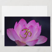 OM and the lotus flower (Front/Back)