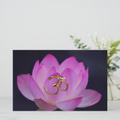 OM and the lotus flower (Standing Front)