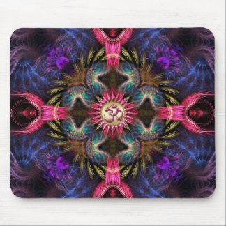Om Angels Fractal New Age Art  Mouse Pad