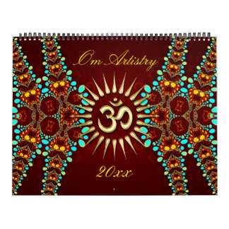 OM Artistry Yoga New Age Meditational Calendar
