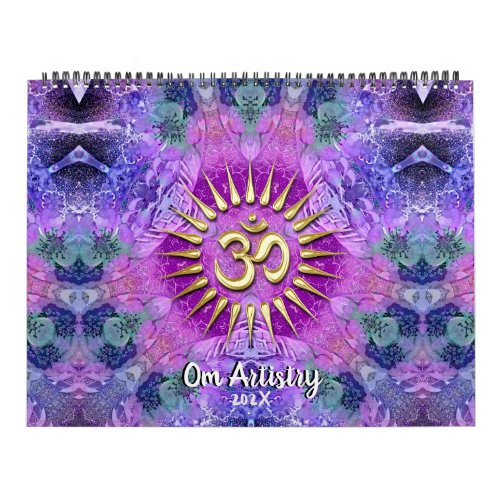 OM Artistry Yoga NewAge Meditational Mandala Calendar