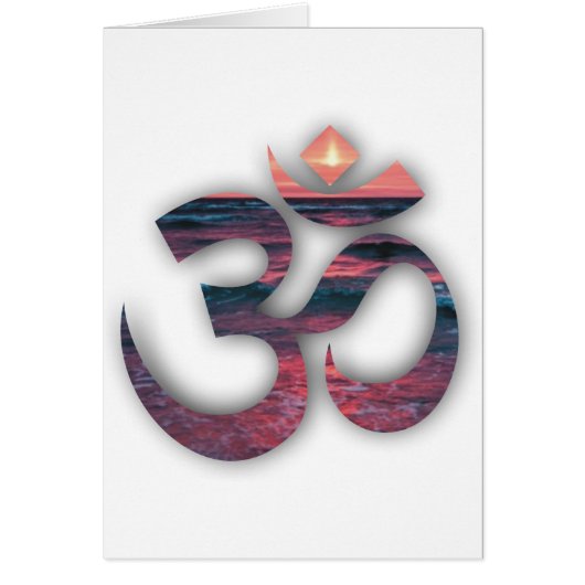 OM At The Ocean Yoga Cards (Front)