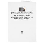 Om/ AUM Card (Back)