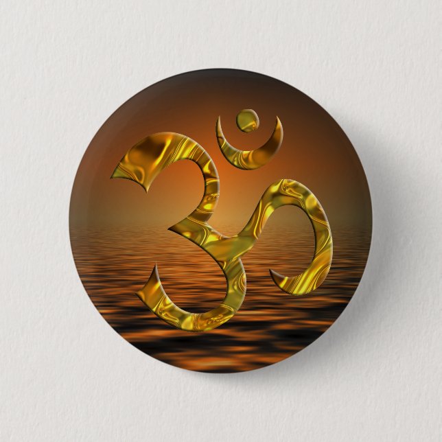 OM / AUM - GOLD BUTTON (Front)