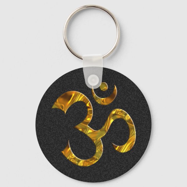OM / AUM - GOLD KEYCHAIN (Front)