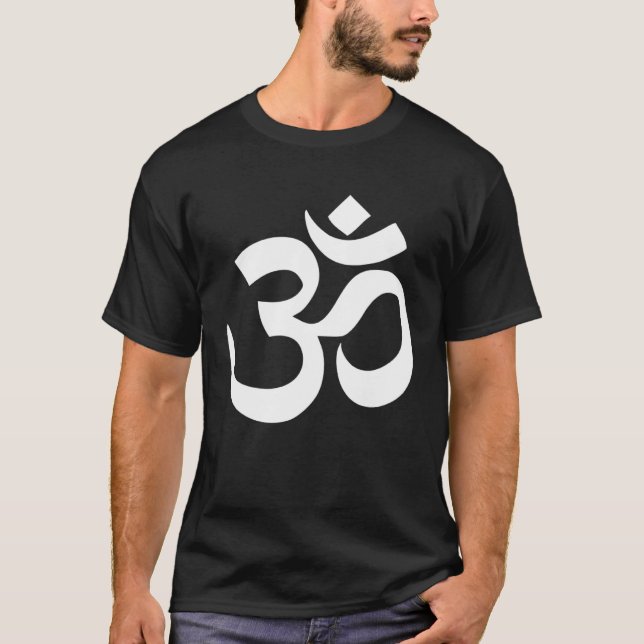 Om Aum Hippie Rave Yoga Meditation Gym T-Shirt (Front)