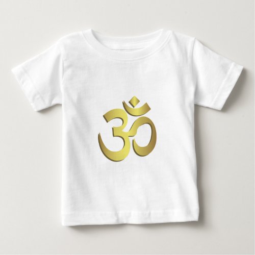 Om  Aum  Namaste yoga symbol baby shirt