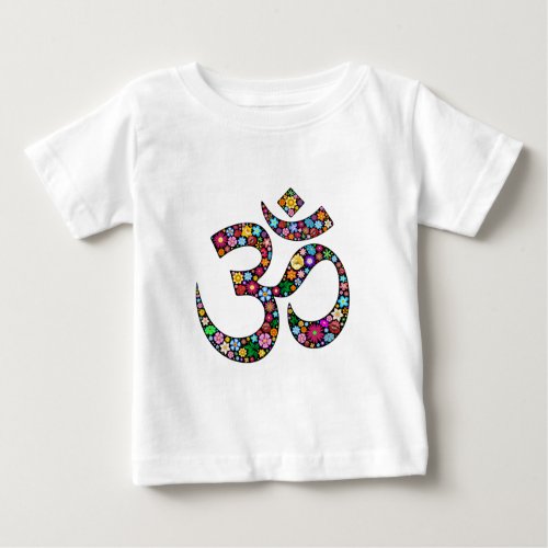 Om Aum Namaste Yoga Symbol Baby T_Shirt