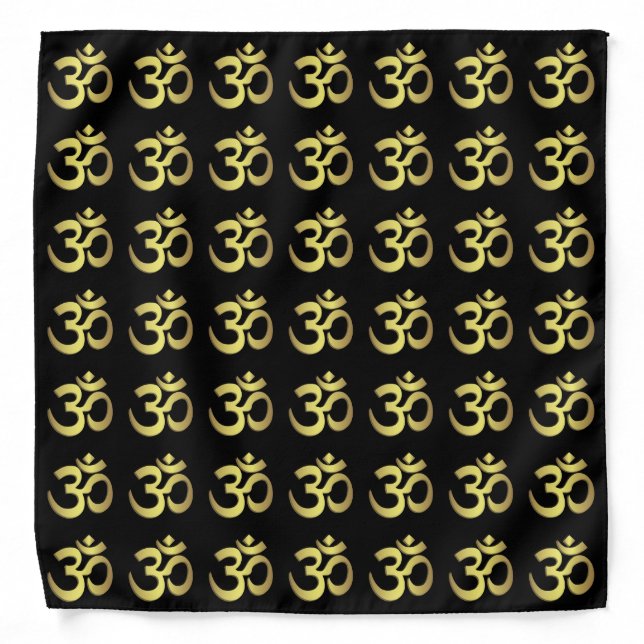 Om ( Aum ) Namaste yoga symbol Bandana (Front)