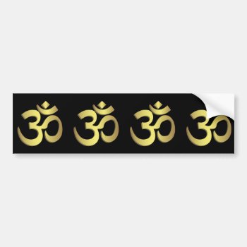 Om ( Aum ) Namaste Yoga Symbol Bumper Sticker by pixxart at Zazzle