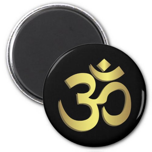 Om  Aum  Namaste yoga symbol Magnet