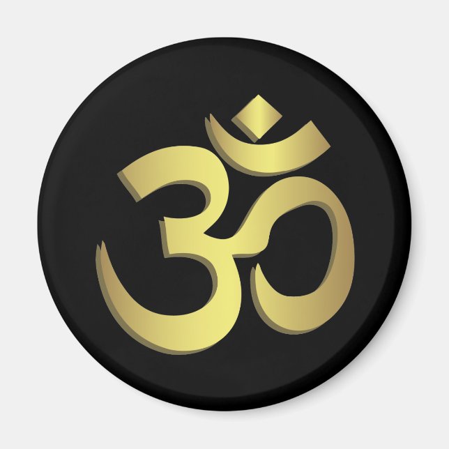 Om ( Aum ) Namaste yoga symbol Magnet (Front)