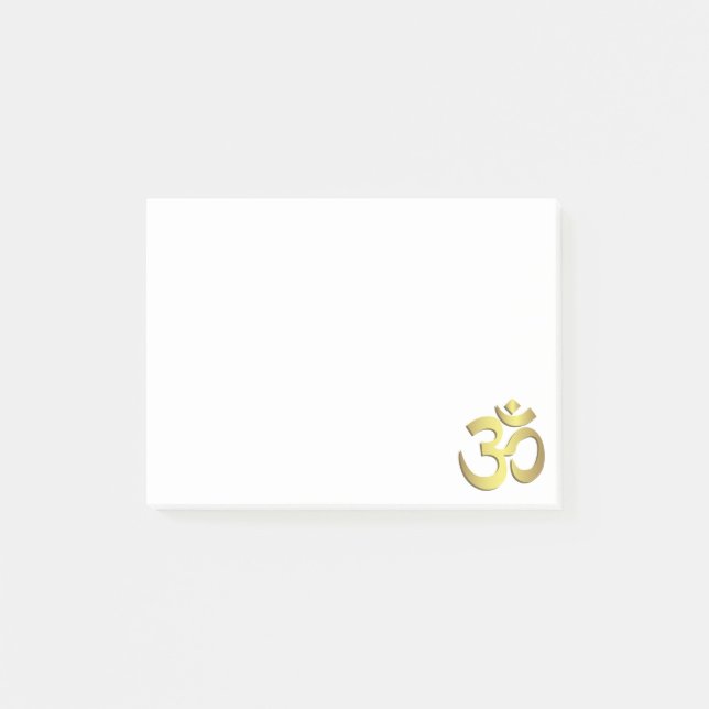 Om ( Aum ) Namaste yoga symbol Post-it Notes (Front)