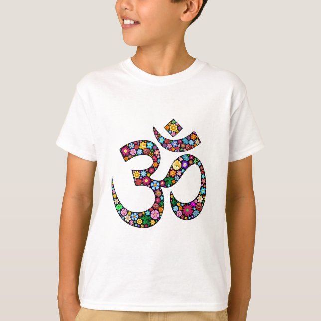 Om Aum Namaste Yoga Symbol T-Shirt (Front)