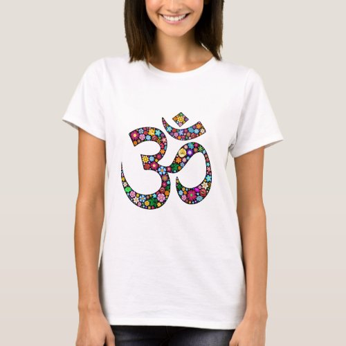 Om Aum Namaste Yoga Symbol T_Shirt