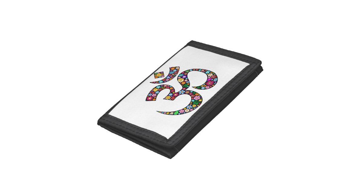 Om Aum Namaste Yoga Symbol wallet | Zazzle