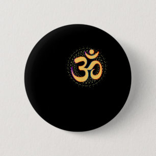 Om Aum Omkara Ancient Symbol Art Spiritual Yoga Me Button