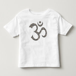 OM / AUM - SILVER TODDLER T-SHIRT