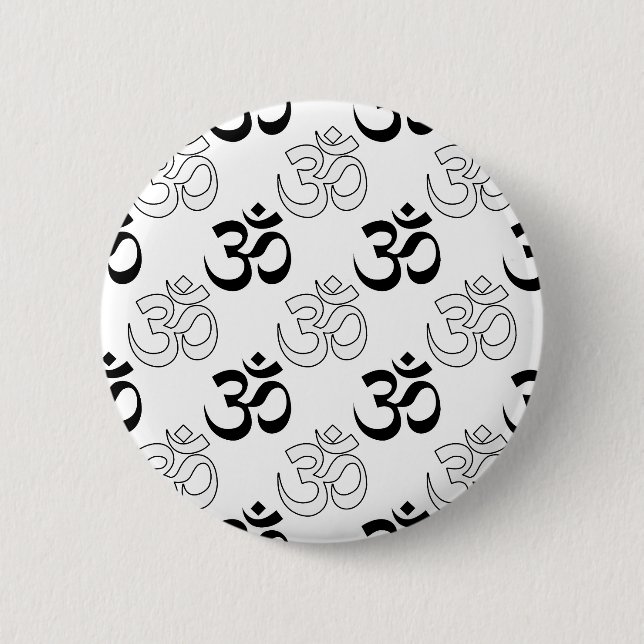 Om, Aum Symbol Button (Front)