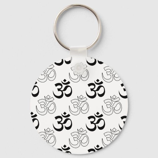 Om, Aum Symbol Keychain (Front)